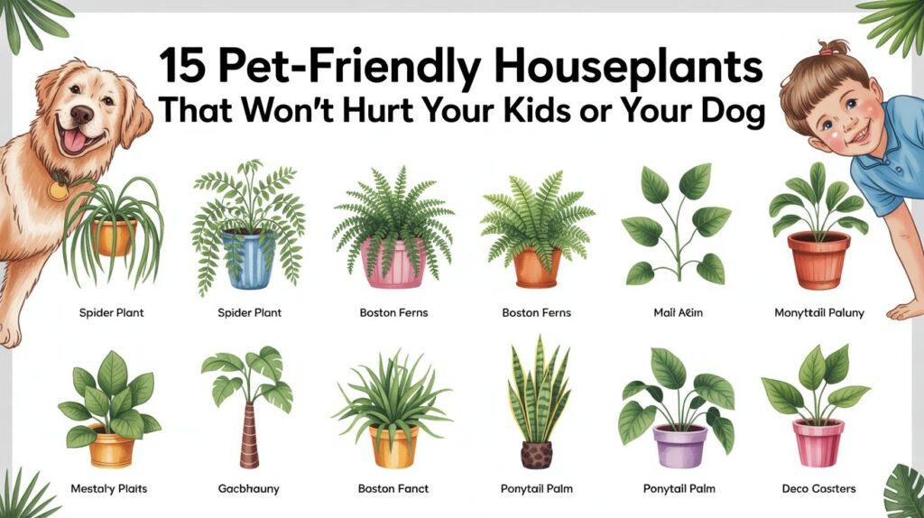 15 Pet-Friendly Houseplants That Won’t Hurt Your Kids or Your Dog