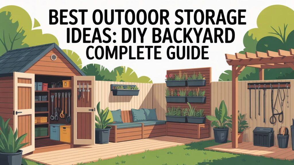 Best 25 Outdoor Storage Ideas DIY Backyard Complete Guide