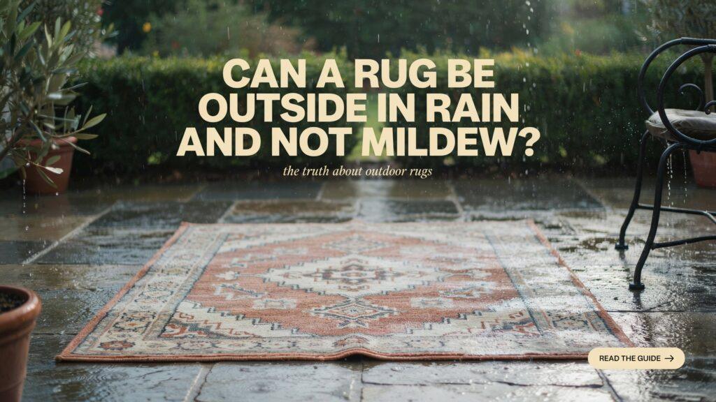 Can a Rug Be Outside in Rain and Not Mildew?