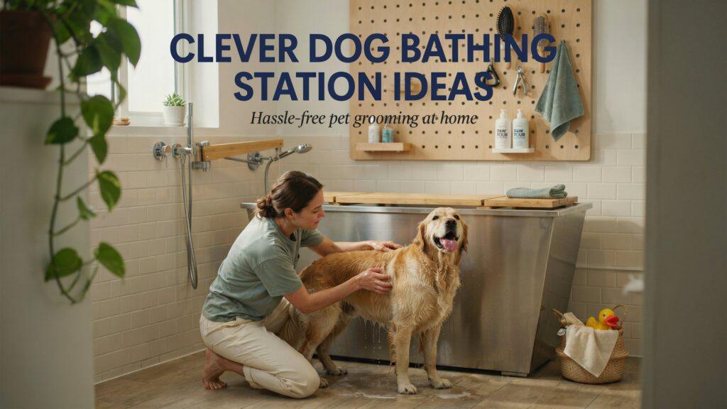 Clever Dog Bathing Station Ideas for Hassle-Free Pet Grooming at Home