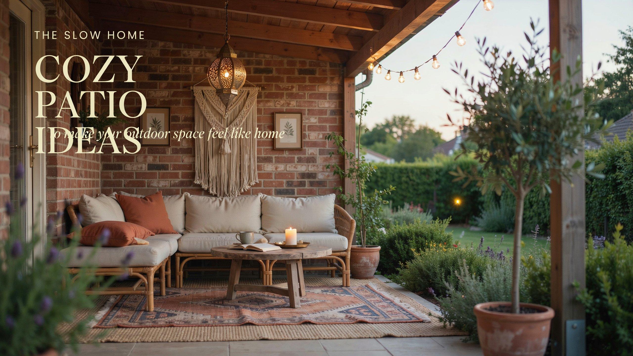 Cozy Patio Ideas to Make Your Outdoor Space Feel Like Home