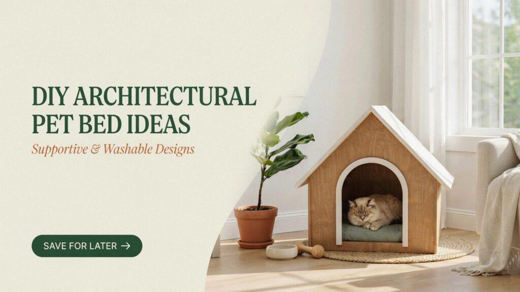 15 Architectural DIY Pet Bed Ideas with Supportive and Washable Designs