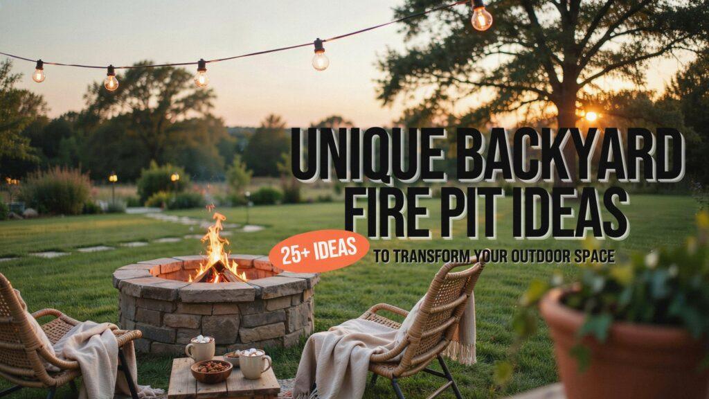 15 Unique Backyard Fire Pit Ideas to Transform Your Outdoor Space