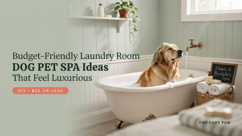 Budget-Friendly Laundry Room DOG Pet Spa Ideas