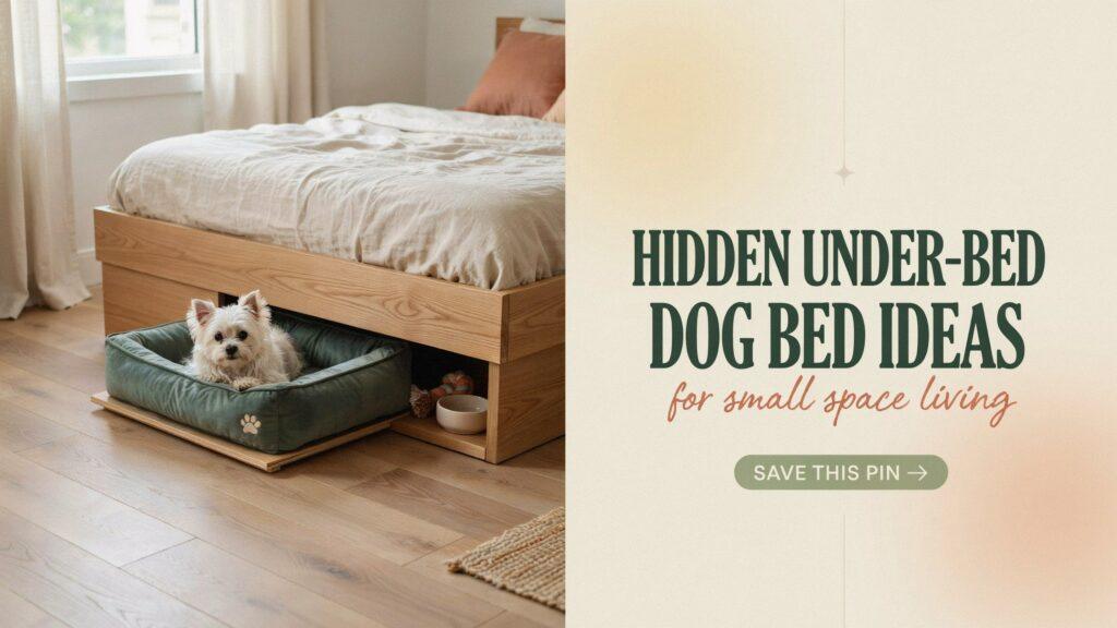 Hidden Under-Bed Dog Bed Ideas for Small Space Living