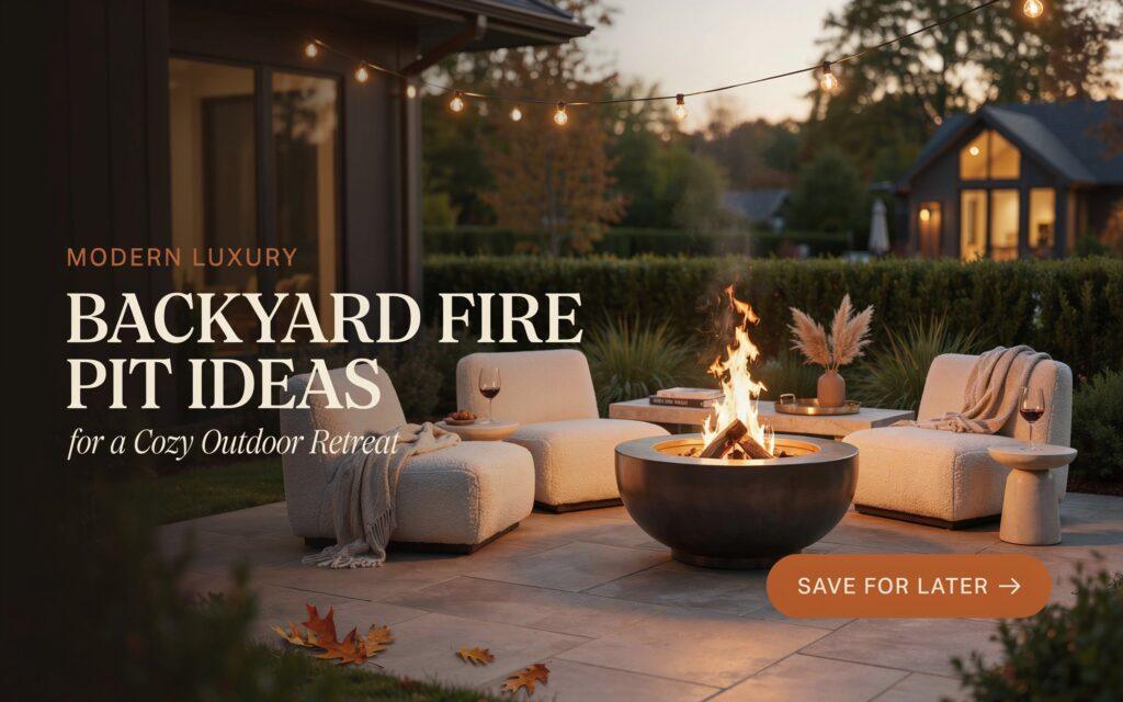 Modern Luxury Backyard Fire Pit Ideas for a Cozy Outdoor Retreat
