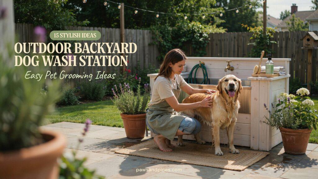 18 Stylish Backyard Dog Wash Station Ideas for Easy Pet Grooming