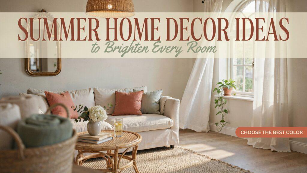 21 Summer Home Decor Ideas to Brighten Every Room