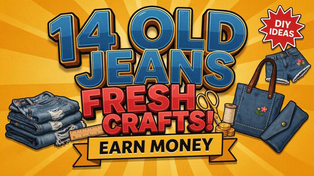 14 Old Jeans, Fresh Crafts! Amazing DIY Ideas to Try to Earn Money