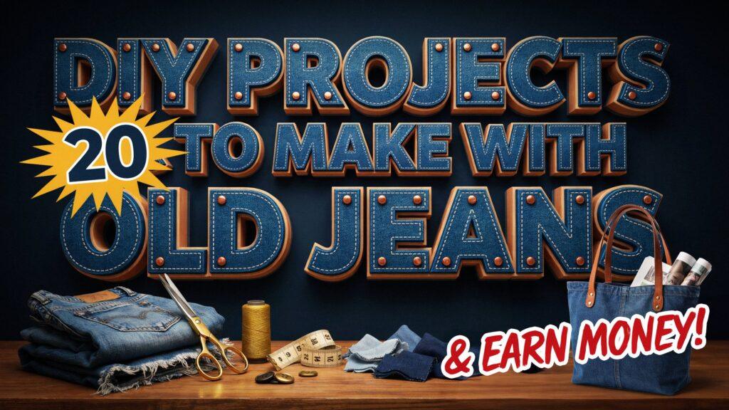 20 DIY Projects to Make With Old Jeans   and Earn Money