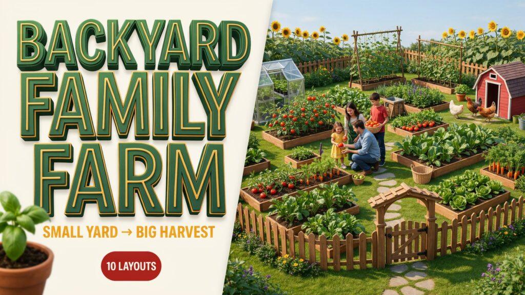 Backyard Family Farm Layouts That Turn a Small Yard Into a Thriving Family Farm
