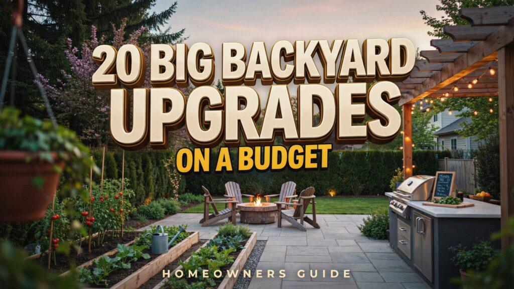 20 Big Backyard Upgrades Homeowners Can Do on a Budget.