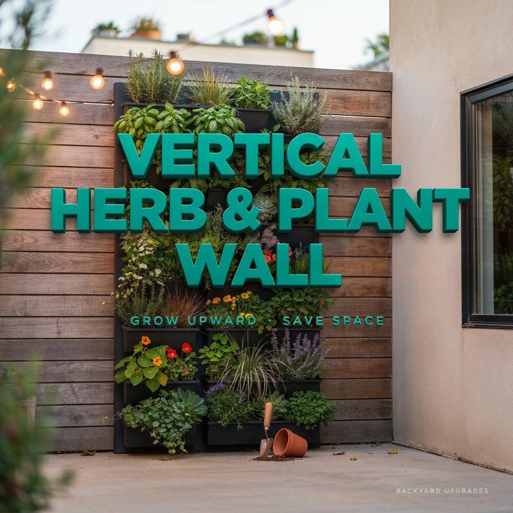 Add a Vertical Herb and Plant Wall
